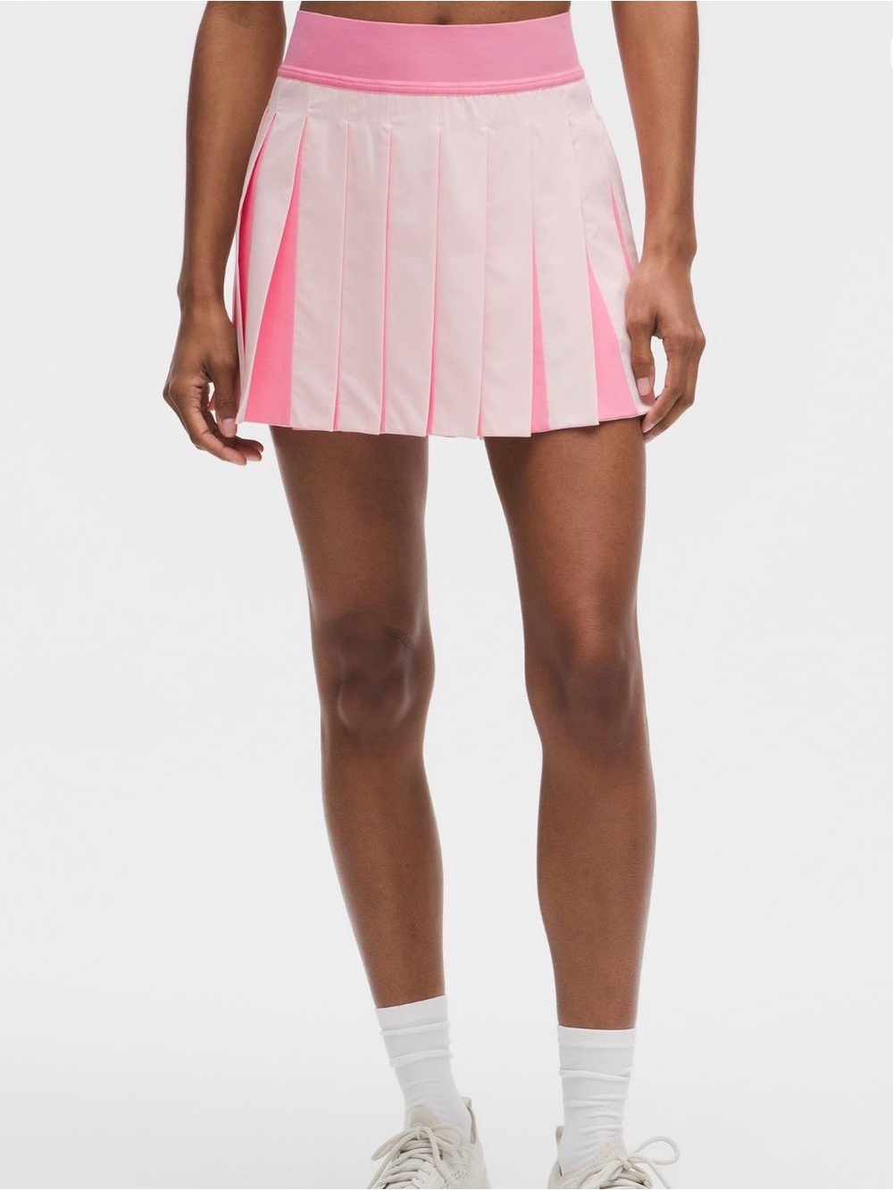lululemon athletica Pink Pleated Mini Skirt with Bright Pink Insets
